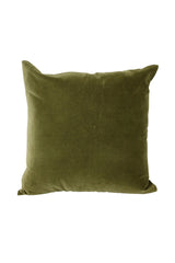 Olive Green Velvet Cushion