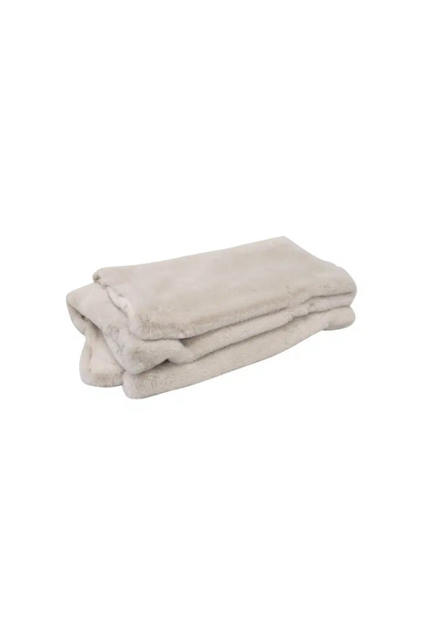 Faux Fur Throw - Pearl