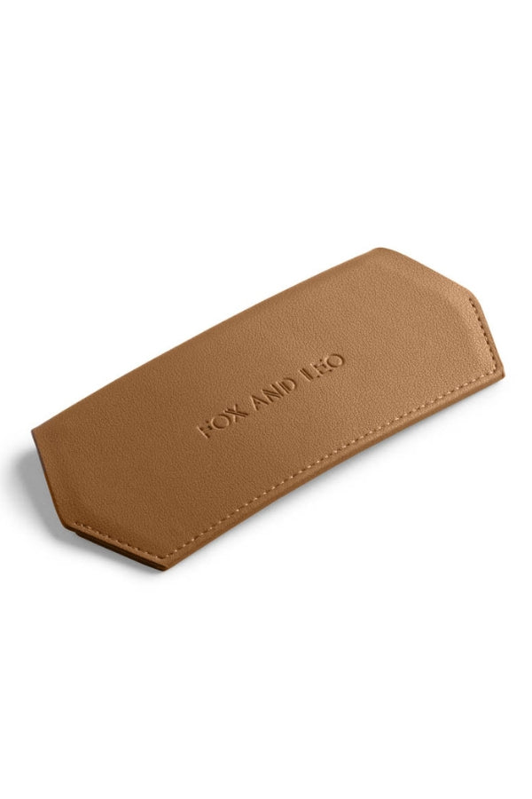 Fox and Leo glasses case - Tan - Paula Ryan