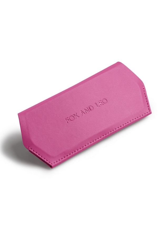 Fox and Leo glasses case - Hot Pink - Paula Ryan