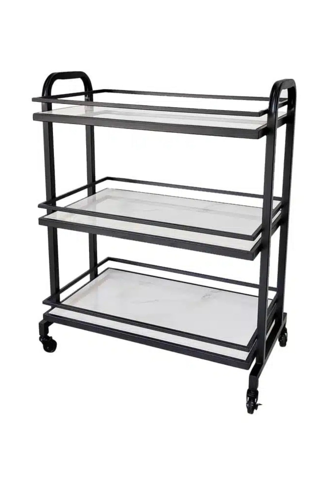 Monaco Marble Bar Cart - Magpie Style