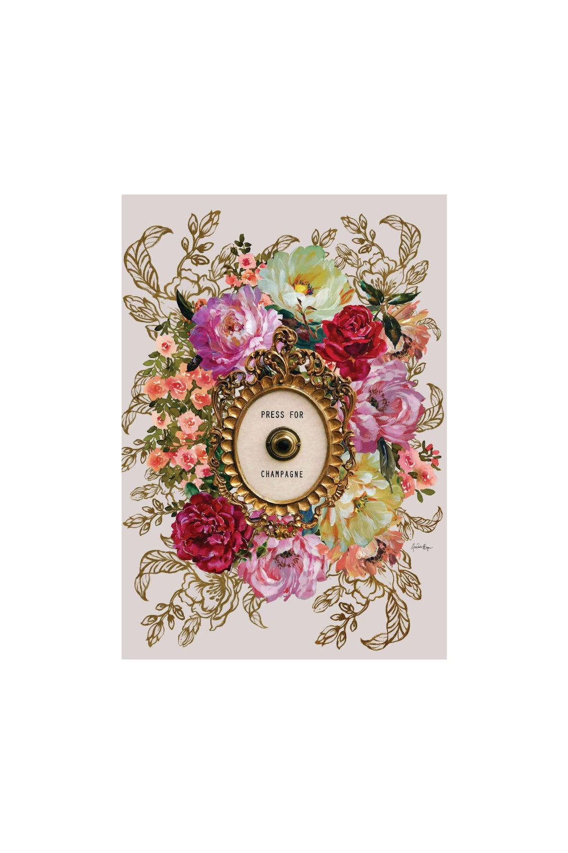 Card - Press for Champagne - Magpie Style
