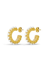 Amara Pearl Hoop Earring