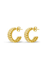 Aria Double Plait Hoop Earring