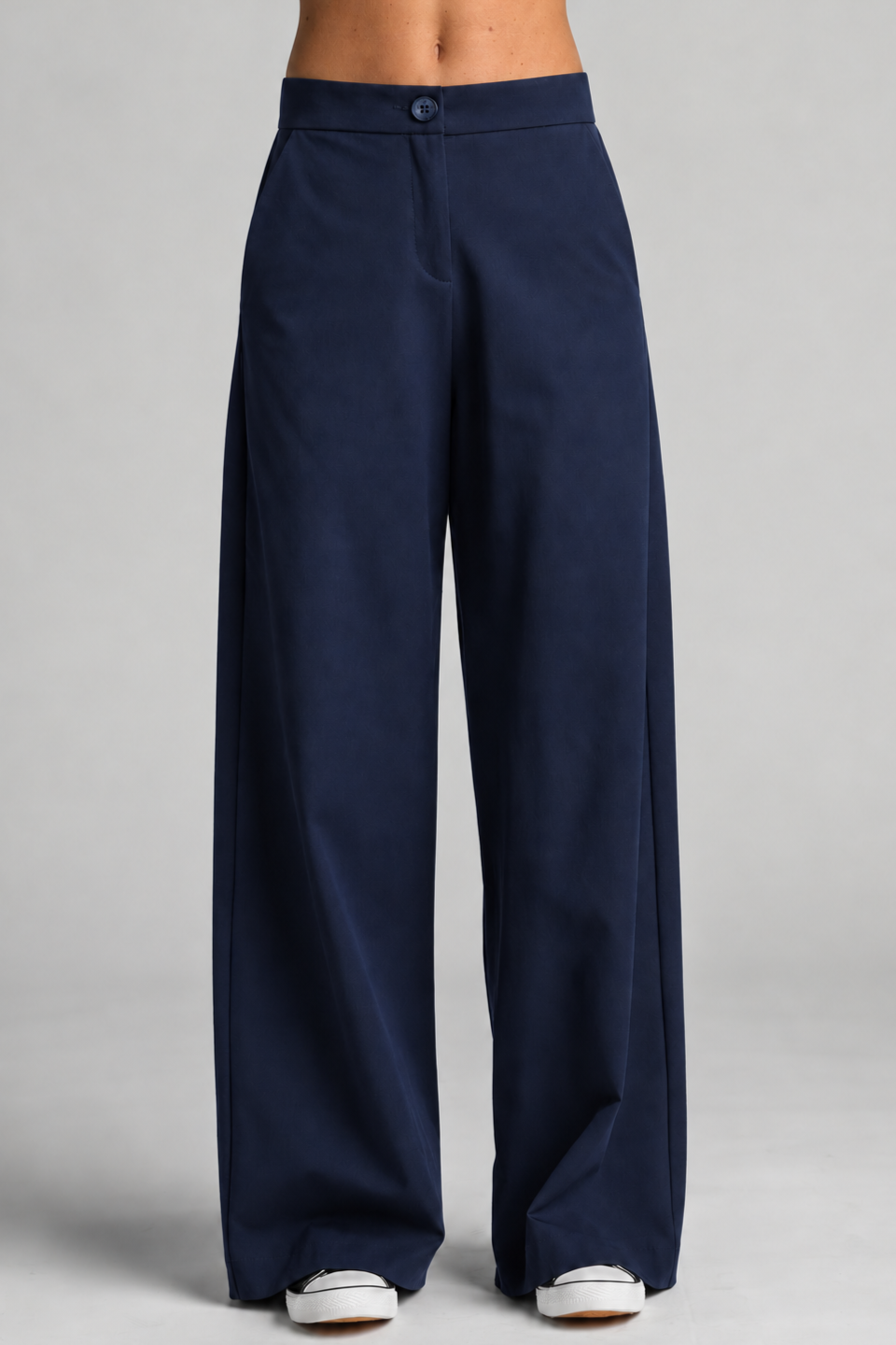 PAULA RYAN Drill Sailor Pant- Navy - Magpie Style