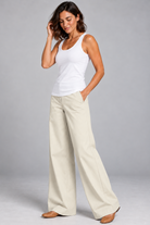 PAULA RYAN Drill Sailor Pant - Sand - Magpie Style
