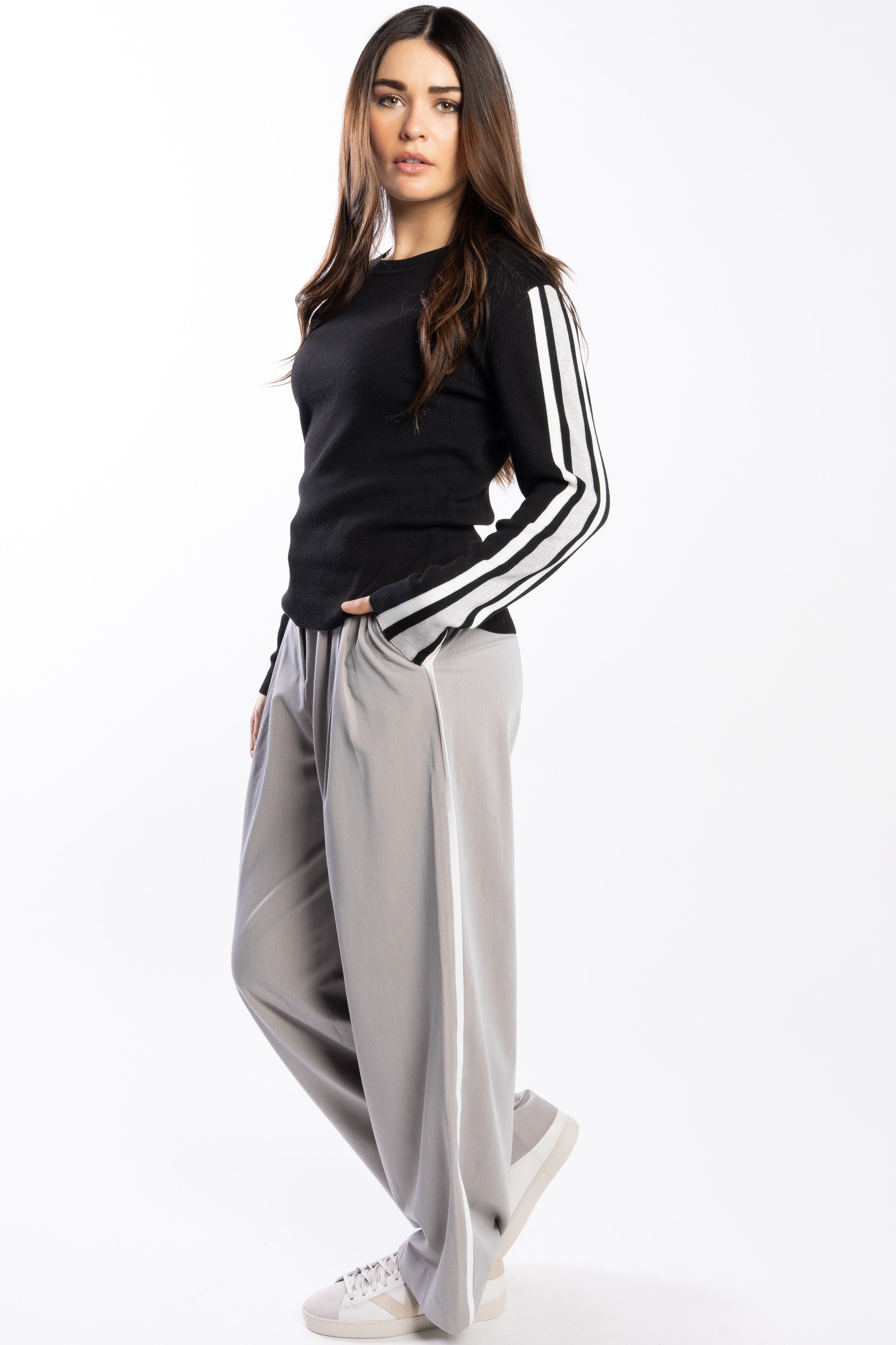 DRAMA THE LABEL Beau Pant - Putty/Ivory - Magpie Style