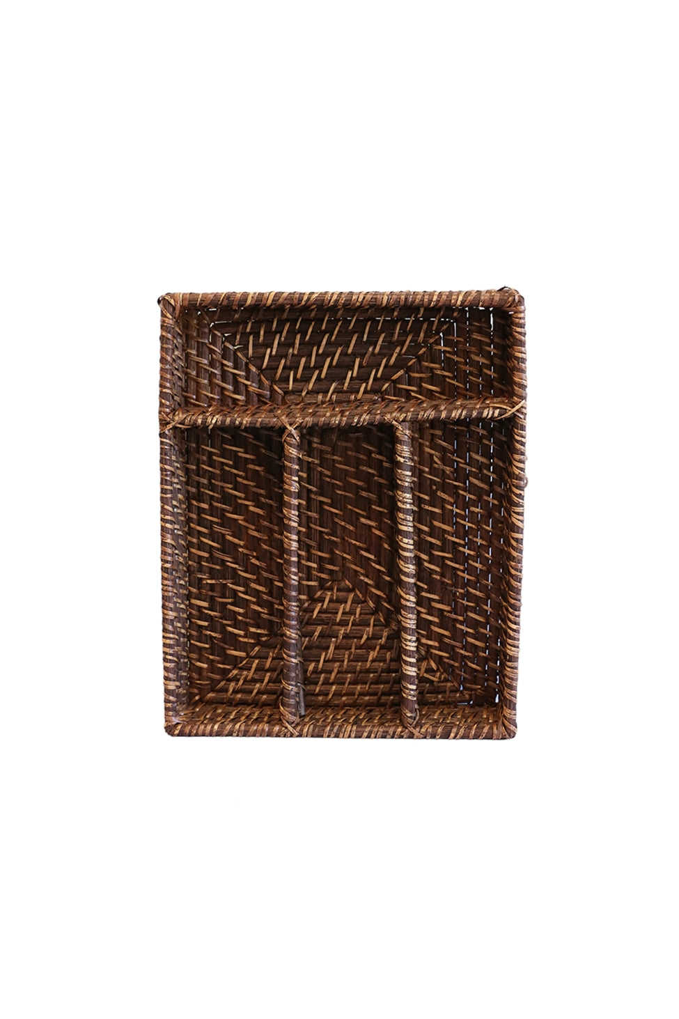 Walnut Rattan Cutlery Tray - Magpie Style