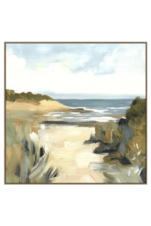 Beachside Scene - Square Art Print