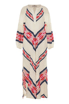 DEVOTION TWINS Beloved Long Dress - Navy/Red - Magpie Style