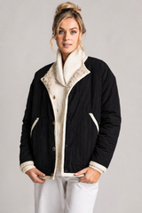 MOKE Juniper Reversible Jacket - Black/Cream