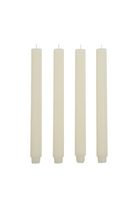 Ribbed Candle set of 4 - Ivory - Magpie Style