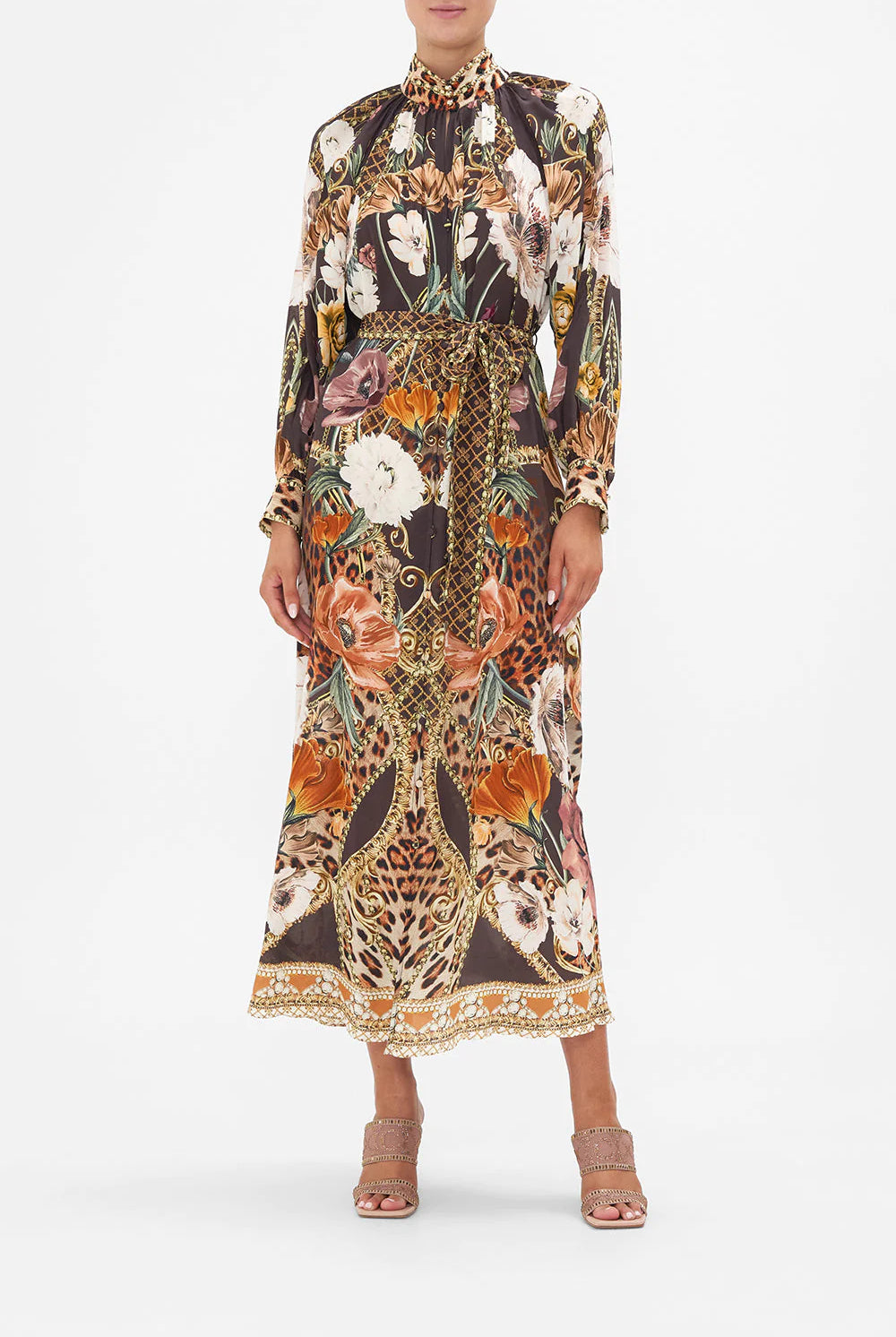 CAMILLA Raglan Sleeve Midi Shirt Dress - Wave Your Wand - Magpie Style