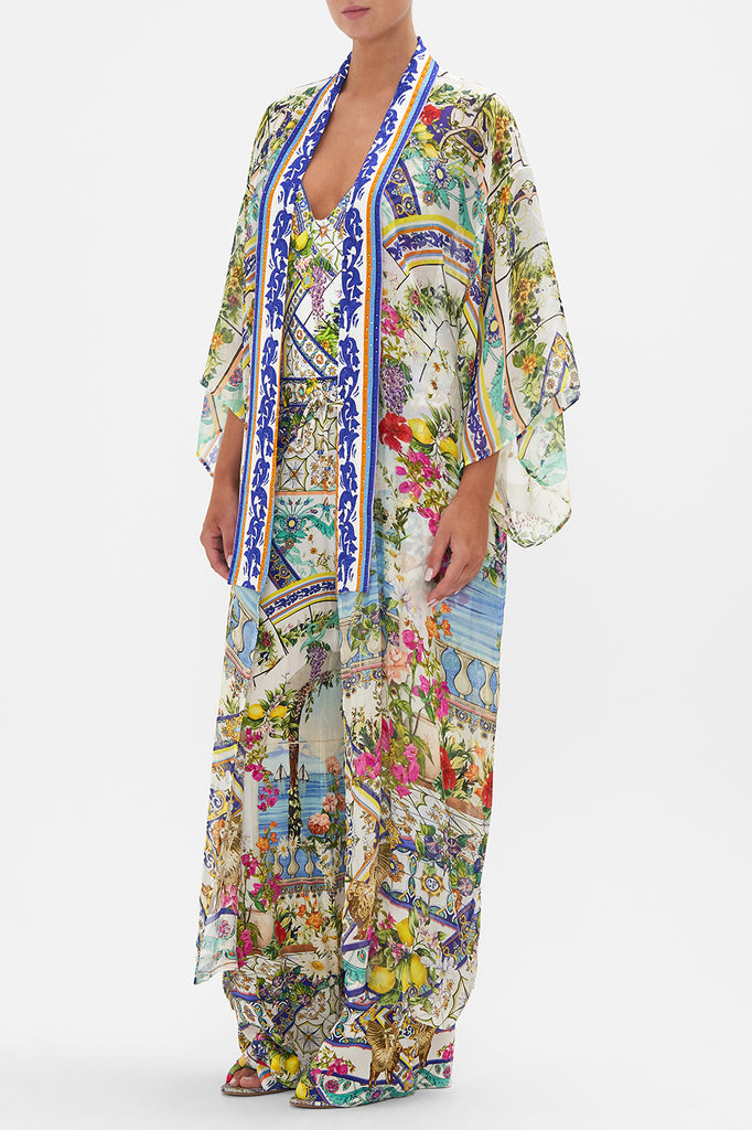 CAMILLA - Kimono Layer With Collar Amalfi Amore - Magpie Style