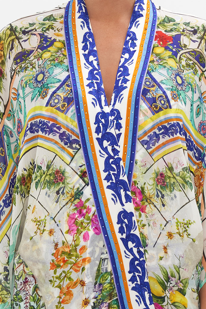 CAMILLA - Kimono Layer With Collar Amalfi Amore - Magpie Style