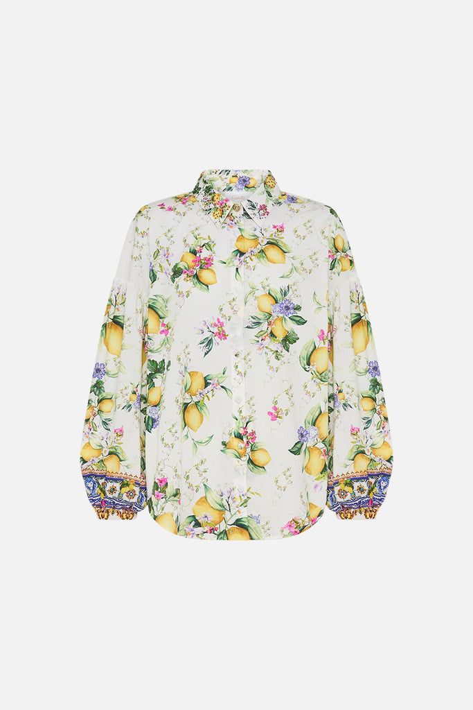 CAMILLA - Balloon Sleeve Shirt Blouse Caterina Spritz - Magpie Style