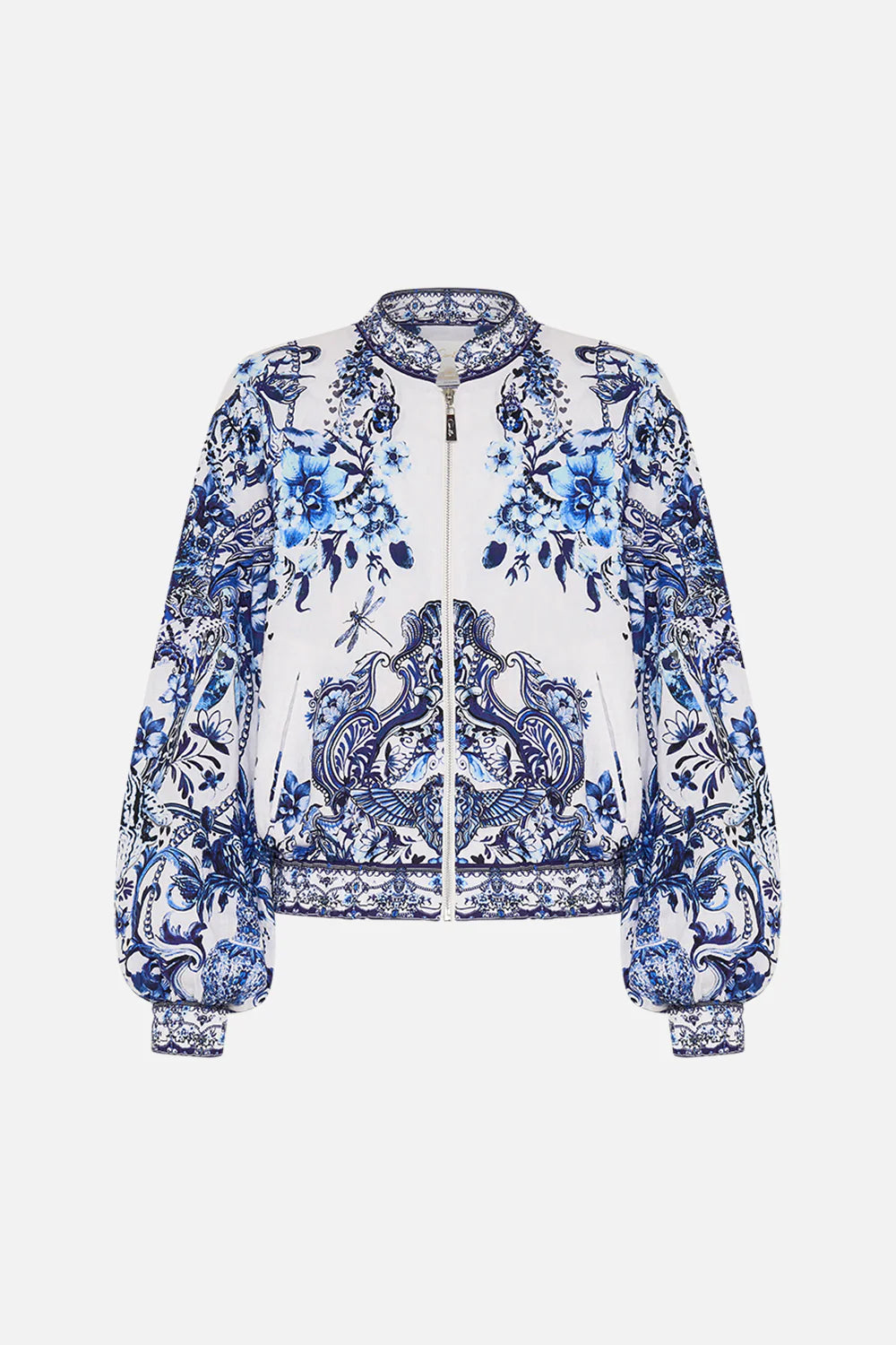 CAMILLA -  Bomber Jacket With Shirred Cuff Glaze And Graze - Magpie Style