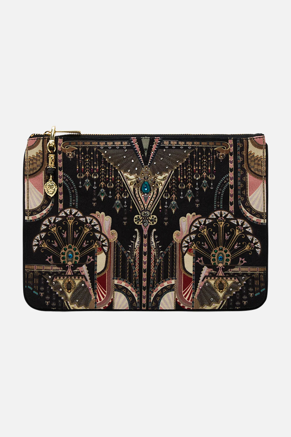 CAMILLA Small Canvas Clutch They Called her Nefrertari Magpie Style