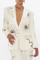 CAMILLA Jacket with Sleeve Cut Out Detail - Goddess Energy - Magpie Style
