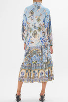 CAMILLA - Tiered Long Shirt Dress - Al Manial Palace Memoirs - Magpie Style