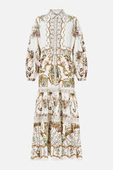 CAMILLA Tiered Long Shirt Dress - Dressing Room Drama