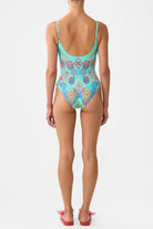 CAMILLA Scoop Neck One Piece with Scoop Back - The Concubines Corridor - Magpie Style