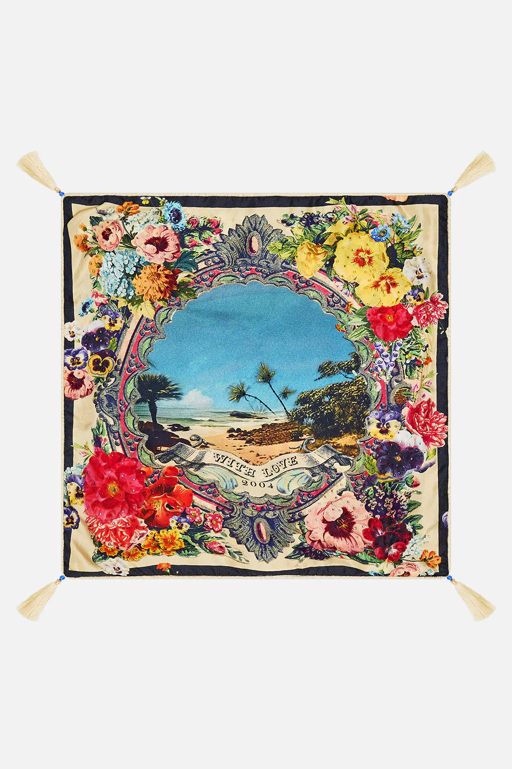 CAMILLA Small Square Cushion - Bathing Bombshell - Magpie Style