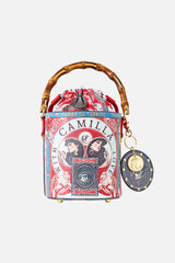 CAMILLA Drawstring Bucket Bag with Keyring - High Class Hookah