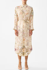 CAMILLA Shirt Dress with Back Button Detail - Adorned In Aranjuez