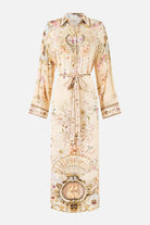 CAMILLA Shirt Dress with Back Button Detail - Adorned In Aranjuez - Magpie Style