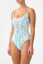 CAMILLA Scoop Neck One Piece with Scoop Back - Midsummer Mosaics - Magpie Style
