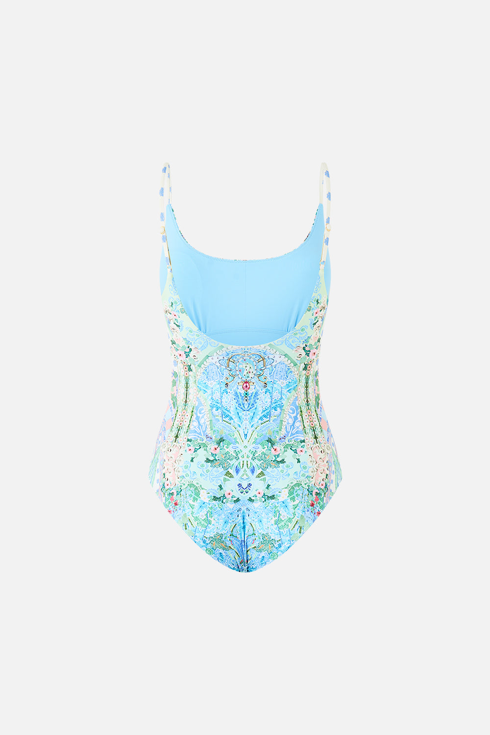 CAMILLA Scoop Neck One Piece with Scoop Back - Midsummer Mosaics - Magpie Style