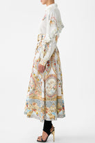 CAMILLA Button Shirt with Frill Detail - Seville Sweetheart - Magpie Style