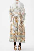 CAMILLA Button Shirt with Frill Detail - Seville Sweetheart - Magpie Style