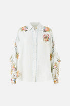 CAMILLA Button Shirt with Frill Detail - Seville Sweetheart - Magpie Style