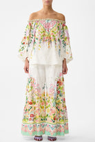 CAMILLA Frill Off Shoulder Top - The Call of Catalonia - Magpie Style