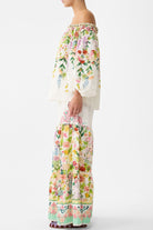 CAMILLA Frill Off Shoulder Top - The Call of Catalonia - Magpie Style