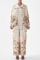 CAMILLA Oversized Jersey Parker Jacket - Aranjuez Animalia - Magpie Style