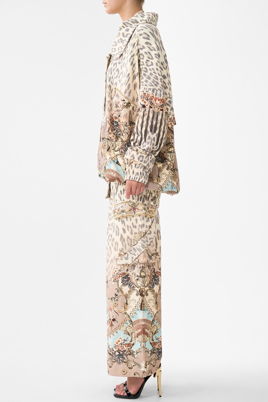 CAMILLA Oversized Jersey Parker Jacket - Aranjuez Animalia - Magpie Style