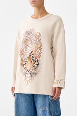 CAMILLA Boxy Crew Neck Jumper - Aranjuez Animalia
