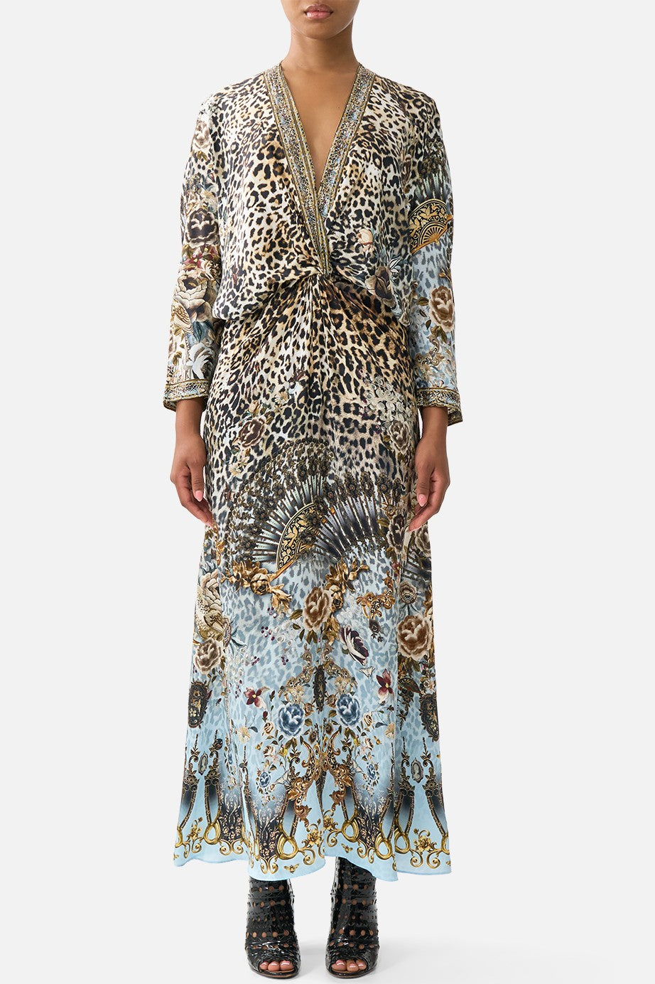 CAMILLA Twist Front Batwing Dress - Fiesta, Siesta, Repeat - Magpie Style