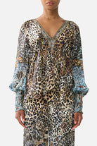 CAMILLA Shirred Cuff Blouse - Fiesta, Siesta, Repeat - Magpie Style