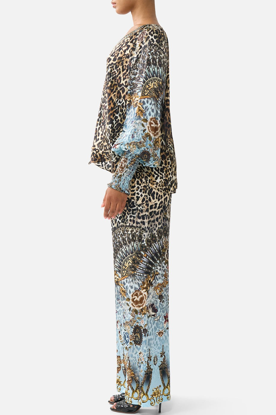 CAMILLA Shirred Cuff Blouse - Fiesta, Siesta, Repeat - Magpie Style