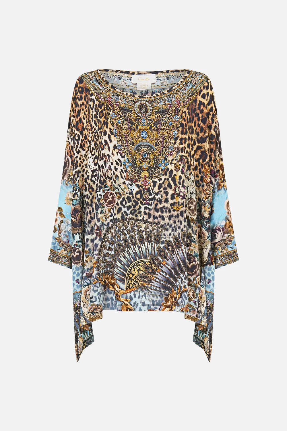 CAMILLA Scoop Neck Slouch Tee - Fiesta, Siesta, Repeat - Magpie Style