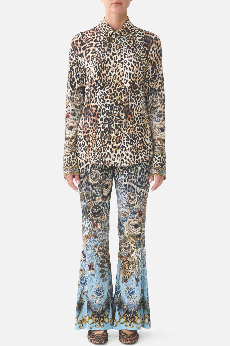CAMILLA  Fitted Jersey Shirt - Fiesta, Siesta, Repeat - Magpie Style