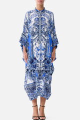 CAMILLA Batwing Kaftan - A Tiled Wonderland