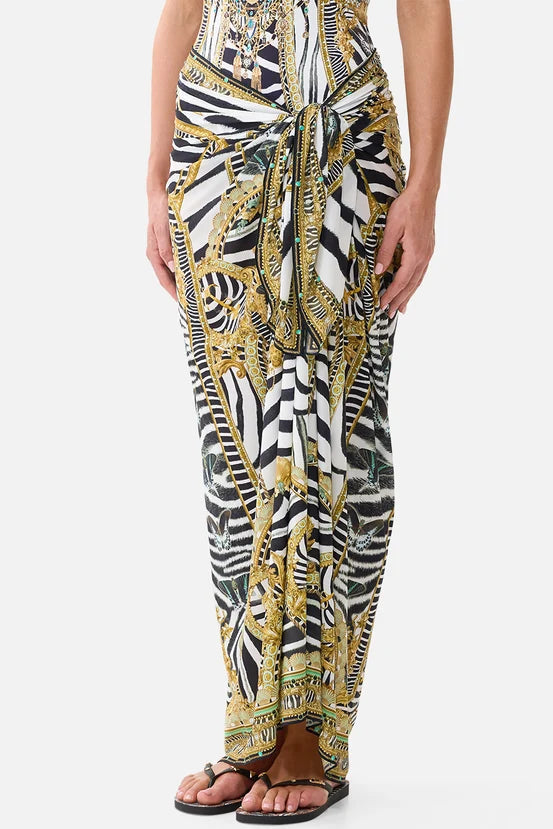 CAMILLA Multi Wear Long Sarong - Zig Zag Zoo - Magpie Style