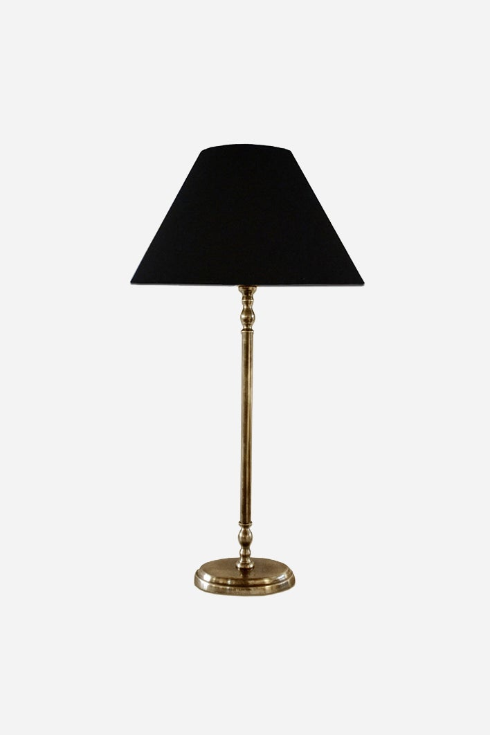 Lyon Oval Tall Lamp Base Antique Brass Finish