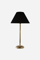 Lyon Oval Tall Lamp Base Antique Brass Finish — lamp base; shade shown for styling