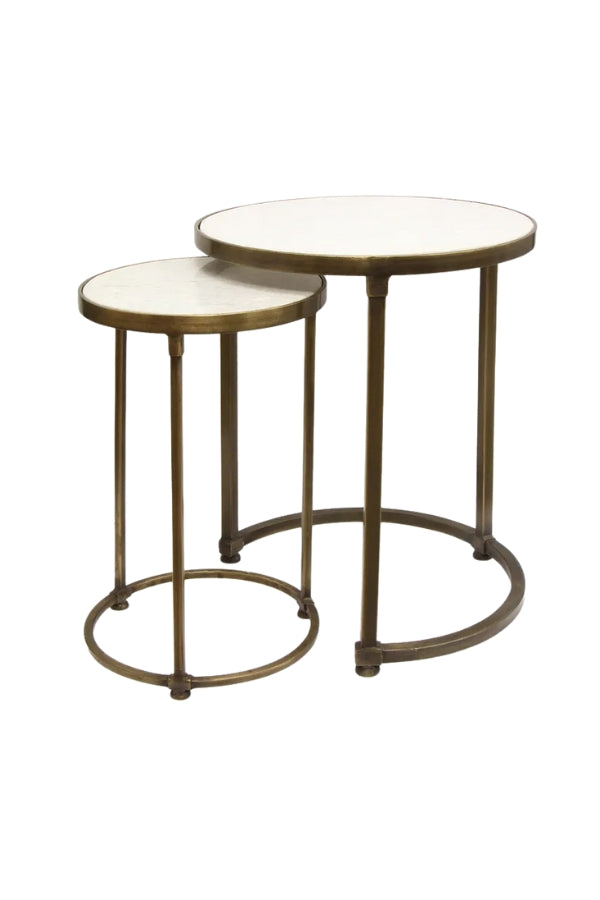 Round Gold Nesting Tables